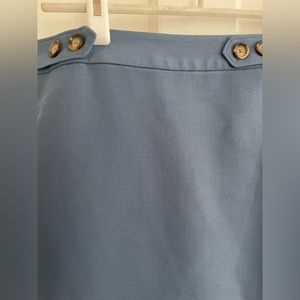 Blue pencil skirt